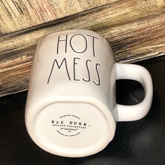 Rae Dunn HOT MESS Coffee Mug / Cup - Picture 3 of 4